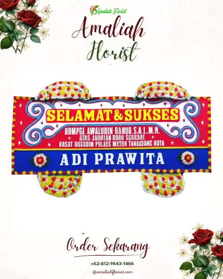 Papan Bunga Ucapan Selamat Mondokan